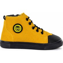 Kiko Kids Kai Fermuarlı Erkek Çocuk Günlük Bot Ayakkabı Sarı