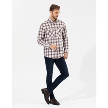 Pierre Cardin Erkek Bordo Comfort Fit Uzun Kollu Gömlek 50261755-VR014
