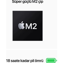 Apple MacBook Air M2 8GB-512GB SSD 13.6inç Gece Yarısı MLY43TU/A