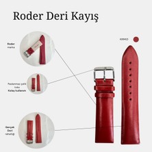 Roder Kordon R4108 Roder Deri Kayış - Red - 22MM