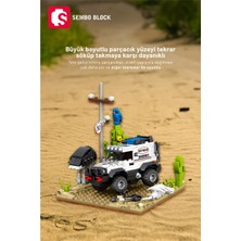 Sembo Block Cool Convoy Desert Off-Road 354 Parça Yapı Blokları LEGO ile Uyumlu (714318)