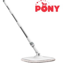 Pony Beyaz Sap,plate ve Mop Temiz & Kirli Suyu Ayırma Özelliği Otomatik Temizlik Seti Mop