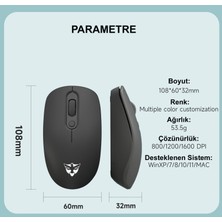 Emtu Life SC601 Kablosuz Klavye Mouse Set Siyah  USB Türkçe Q