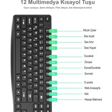 Emtu Life SC601 Kablosuz Klavye Mouse Set Siyah  USB Türkçe Q