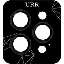 URR iPhone 16 Pro Max 3D Pvd Dioxide Kamera Lens Koruyucu Siyah