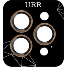 URR iPhone 16 Pro Max 3D Pvd Dioxide Kamera Lens Koruyucu Gold