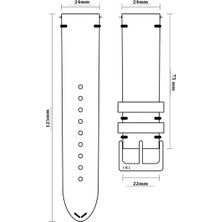 Roder Kordon R4106S Roder Deri Kayış Xl - D.blue - 24MM