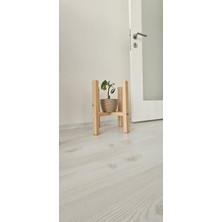 Ahşap Dekoratif Saksı Altlığı Tekli 40*30*30 cm