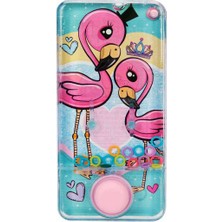 Toyaş Retro Oyuncaklar Flamingo Desenli Su Oyunu Halka Geçirme Oyunu Model3