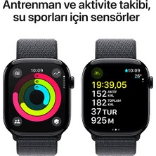 Apple Watch Series 10 Gps 46MM Jet Black Aluminium Case With Ink Sport Loop