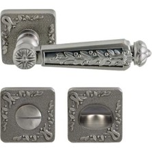 Hafele Ruby Kapı Kolu Wc Tipi Antik Gümüş Renkli 2'li Avantaj Paket
