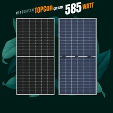 Sistem Solar Topcon 585W Watt Güneş Paneli Monokristal 144 Hücre Solar Panel