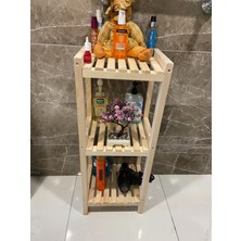 Ahşap 3 Katlı 90*35*30 Banyo Düzenleyici