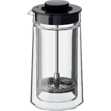 Hobiurun French Press, Paslanmaz Çelik-Siyah, 0,3 Lt