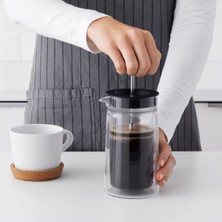 Hobiurun French Press, Paslanmaz Çelik-Siyah, 0,3 Lt