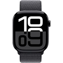 Apple Watch Series 10 Gps 42MM Jet Black Aluminium Case With Ink Sport Loop