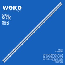 Weko WKSET-6780 37435X1 37436X1 SSC_Y22_65QNED80_BOE_90LED_A/B  2 Adet LED Bar (90LED)