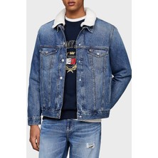 Tommy Jeans Regular Fit Çift Taraflı Kot Ceket Erkek Kot Ceket DM0DM20470 1bj
