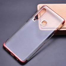 Cepustik Telefon Aksesuarları Galaxy A9 2018 Kılıf Dört Köşeli Lazer Silikon Kılıf