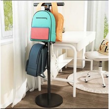 Trendesk Ayaklı Siyah Askılık Kitap Çanta Depolama Rafları Yatak Odası Organizatör Askı 30*95CM  1058-CN