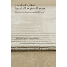 Anaska Home Özel Tasarım Bej Sık Dokuma Jüt Taban Oturma Odası Salon Halısı Leke Tutmaz Kolay Bakım