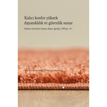 Anaska Home Modern Düz Desen Kahverengi Oturma Odası Halısı Salon Halısı Uzun Tüylü Yumuşak Dokulu Kolay Bakım