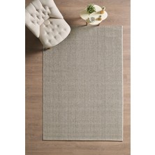 Anaska Home Modern Desenli Kahverengi Sisal Yumuşak Jüt Halı Oturma Odası Halısı Salon Halısı Antialerjik Leke Tutmaz