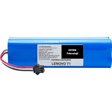 Evtek Lenovo T1  6400MAH Robot Süpürge Bataryası