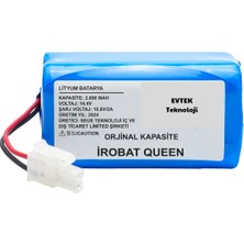 Evtek Irobat Queen ( Kapasite) 2600MAH Robot Süpürge Bataryası