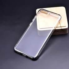 Cepustik Telefon Aksesuarları Huawei Y6 2018 Kılıf Dört Köşeli Lazer Silikon Kılıf