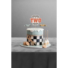 Hey Parti Retro Araba Temalı Two Fast 2 Yaş Doğum Günü Parti Seti - Midi