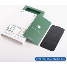 Lito D+ Ultra Silikon Kenar Clear iPhone 16 Pro Ekran Koruyucu