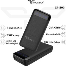 Lucatech Huawei Mate 40 5g / 40 Pro / 40 Pro Plus / 40E Uyumlu Powerbank 12.500 Mah 25W Pd + Turbo Sarj