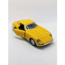 Nostaljik Lezzetler Nostaljik Metal Çek Bırak Araba Sarı Kapılar Açılır ( 1/36 Ölçek ) Mod:1