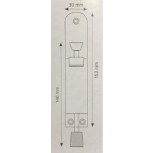 555 Krom  Basmalı  Kapı Tutacağı