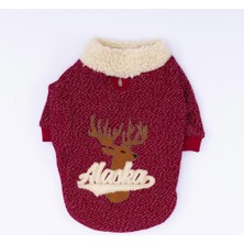 Pawstar Bordo Alaska Kedi Köpek Sweat- Kedi Köpek Kıyafeti