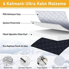 Haegs Araba Ön Cam Koruma Örtüsü, Araç Güneşlik, Oto Buzlanma Önleyici Kar Koruyucu Branda 155-125CM