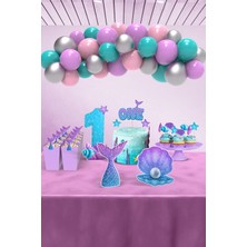 Hey Parti Deniz Kızı Temalı 1 Yaş Doğum Günü Parti Seti - Midi