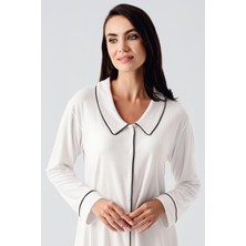 Artış Collection Bebe Yaka Düğmeli Uzun Kollu Hamile Pijama Takım 22109