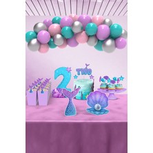 Hey Parti Deniz Kızı Temalı 2 Yaş Doğum Günü Parti Seti - Midi