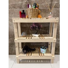 3 Lü Ahşap Dekoratif - Banyo Düzenleyici