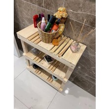 3 Lü Ahşap Dekoratif - Banyo Düzenleyici