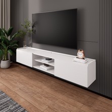 Life Deco Tv Ünitesi Beyaz Kapaklı Minifi x li LD-2000-BF
