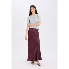 DeFacto A Kesim Normal Bel Saten Midi Etek B1867AX24AU
