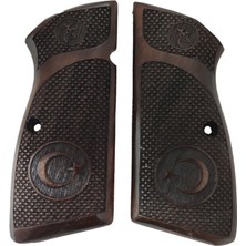 Zib Grips Silah Kabzası - Zig 14, Browning Hp, High Power 14, Spor Kasa ile Uyumlu - Koyu Kahverengi Renk - BRWHPSCV027