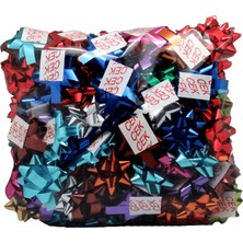 Parti Adresi Yapışkanlı Yıldız Karışık Renk Metalik Poşetli 100'LÜ