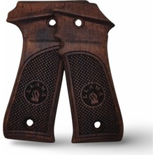 Zib Grips Silah Kabzası - Llama 7.65, Llama Model X-A .32 Kalibre ile Uyumlu - Koyu Kahverengi Renk - LLM32CV001