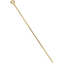 Fiyonk Kuyumculuk 14 Ayar Altın Omega Kilit Detaylı Balıksırtı Bileklik 2,50 mm