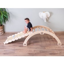 Orfis Kids Montessori Pikler Halkası ve Rampa İkili Set