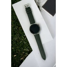 Minval Apple Watch Deri Kordon Ultra 2 9 8 SE2 7 6 Se 5 4 3 2 1 serisi 49mm 45mm 44mm 42mm Uyumlu Kadın Erkek için Uniseks Koyu Yeşil Kayış